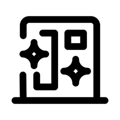 Cleaning Services Icon representing professional hygiene, sanitation, and maintenance for homes or offices