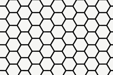 Obraz premium Symmetrical clean outlines pattern hexagon sharp background repeating grid illustration vector
