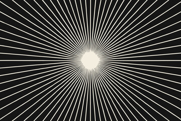 Obraz premium Illustration outward expanding concentric light radiating vector burst lines fields hypnotic