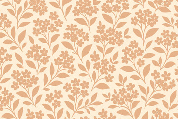 Flowers pattern mood illustration balanced elegant rose field vector warm floral leaves