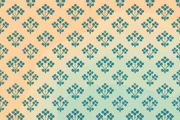 Illustration arrangement floral elegant vector gradient light forming rhythm small organic