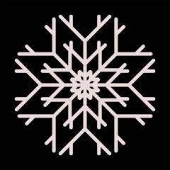 Snowflake set isolated on background. Isolated snowflake vector icon logo snow character symbol collection. Frost background. Christmas border decoration. Christmas icon. Happy New Year 2026. Vector