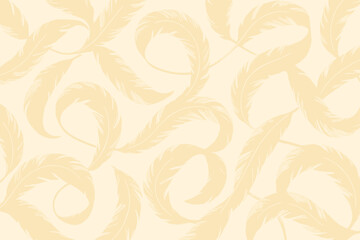 Fototapeta premium Organic gentle illustration formed motion pattern loops vector silhouettes creating featherloop chic