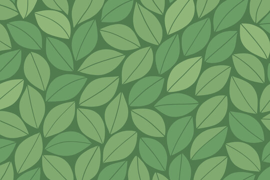 Vector composed illustration into leaf pattern moss mosaic harmony jade nature