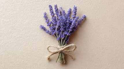 lavender bundle tied