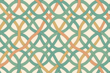 Diamond intricate seamless forming overlapping structure ribbonnet ribbon design elegant motion vector