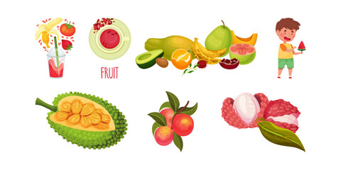 Vibrant and delicious fruits and juice, perfect for healthy living, summer vibes, and refreshing treats, ideal for food blogs