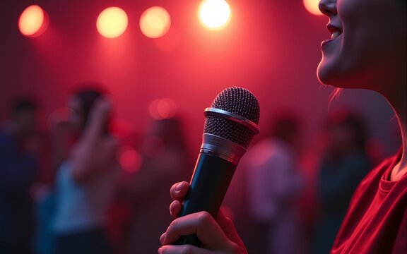 Set of social media post template in portrait background for world music day with microphone design. High quality - Powered by Adobe