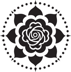 🌸 Decorative Mandala Flower Silhouettes SVG Bundle | Boho Floral Vector Set