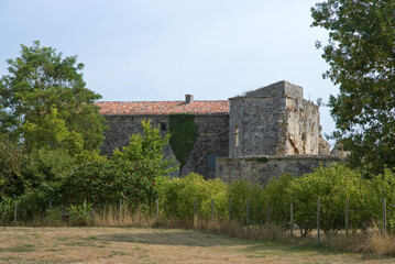 Fototapeta premium Prieuré de Montierneuf, Saint Agnant, 17, Charente Maritime, France