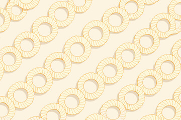 Illustration blending rings pattern seashell vector loop geometric organic diagonal precision chains