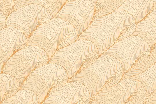 Fine wavy vector shellstripe design elegance illustration seamless tones seashell gentle lines