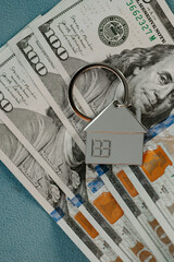 Real estate concept. House and money