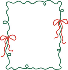 Christmas hand drawing frame