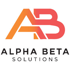 AB Business logo collection. Geometrical abstract logos. Icon design, Corporate business logo design.