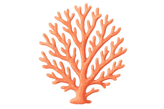 Details shown depth coral vector illustration vertically adding branch intricate soft shadows