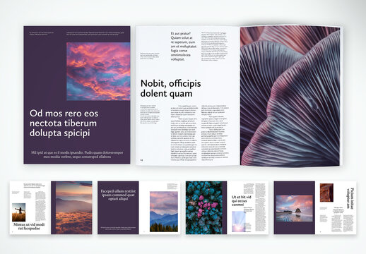 Elegant Travel & Lifestyle Magazine Layout