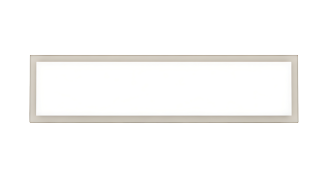 Beige Frosted Acrylic Thin Nameplate Minimal Transparent