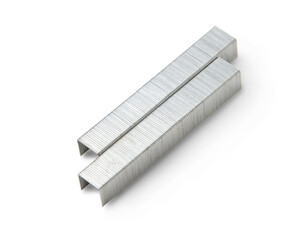 Stapler staples isolated on transparent background