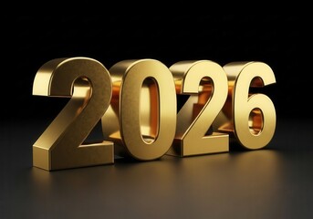 A 3D rendering of the numbers 2016 on a black background