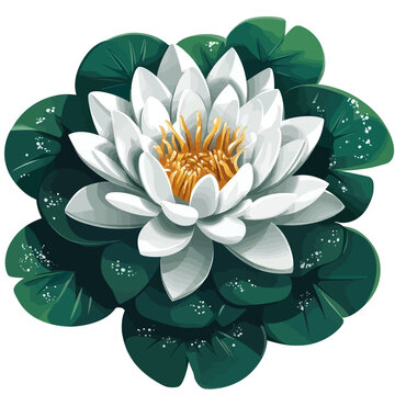 Green champa on white background 