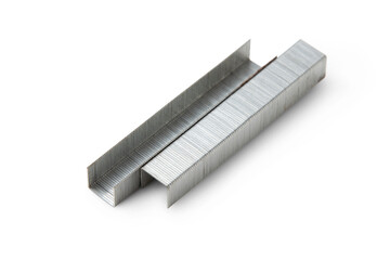 Stapler staples isolated on transparent background