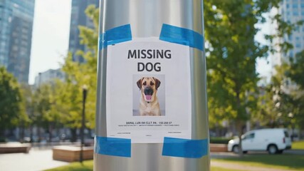 Missing dog poster.
