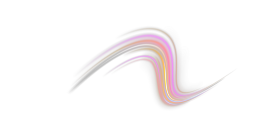 Neon energy swirl trails, dynamic high-speed light flow, glowing vector stream PNG