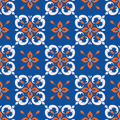 Seamless floral pattern designed for wallpaper, background, decoration, fabric, ceramic, clothing.