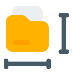 Folder Flat Icon Vector, Colorful UI and User Interface Symbol for Web and Mobile App Design Concept