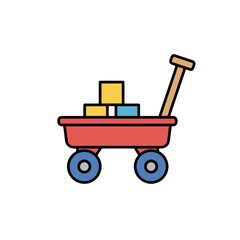 Red Toy Wagon