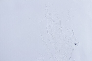 White torn paper poster texture, mockup worn paper design element