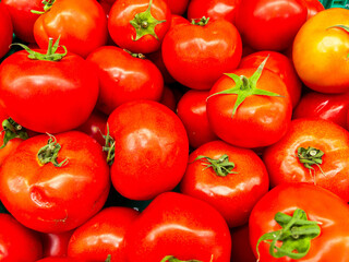 Fresh red tomatoes background texture pattern