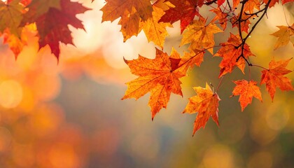 Autumn leaves in warm light (2)