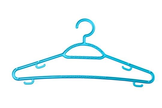 Clothes hanger isolated on transparent background - Powered by Adobe