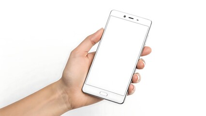 hand holding smart phone