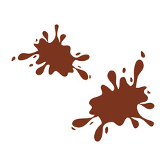 Brown Paint Splatter Illustration, Brown Paint Splatter