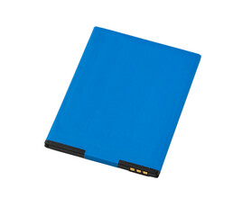 Cell phone battery isolated on transparent background
