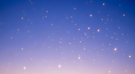 Fototapeta premium Abstract sparkling night sky with numerous glowing particles creating a magical and dreamy gradient background