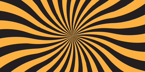 abstract background wave black ray orange vector summer sunburst wallpaper background.	