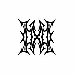 Abstract tribal tattoo design for body art