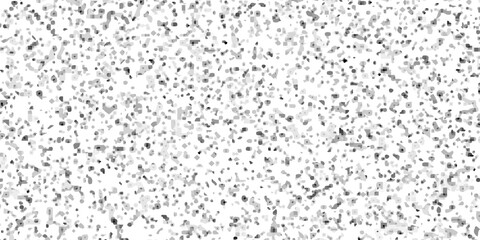 Terrazzo flooring interior grain vintage paint smooth design. Vector grunge dirty vintage wall overlay noise old wall black and white terrazzo granite floor structure distressed texture background.	