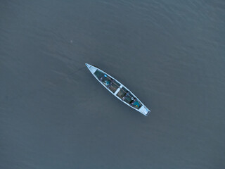 Fototapeta premium boat on the lake