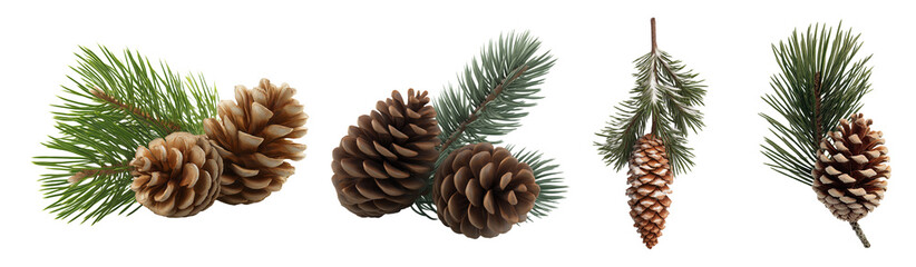 Cones and christmas tree