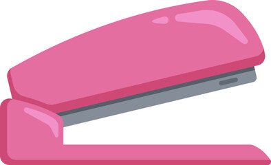 Pink Stapler Office Supply Illustration