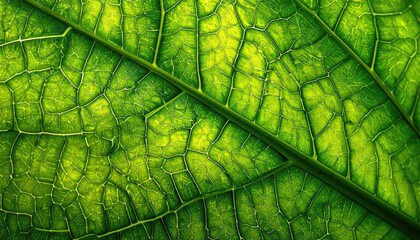 Close-up of vibrant green leaf veins (4)