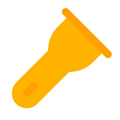 Flashlight Flat Icon Vector, Colorful Energy and Power Symbol for Electricity, Renewable, and Green Energy Concept