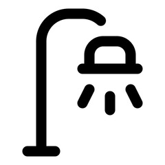 Lamp Street Line Icon Vector, Modern Outline Energy and Power Symbol for Electricity, Renewable, and Green Energy Concept