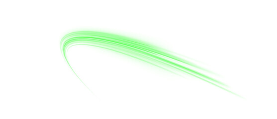 Glowing green vector PNG, swirling streaks, dynamic overlay for tech visuals