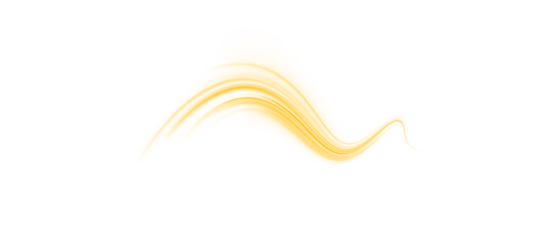 PNG yellow twirl line. Golden curve adds festive elegance and dynamic flow. Perfect for decorative design.